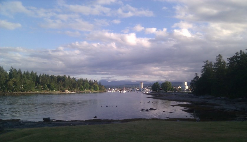 The view west from Newcastle Island